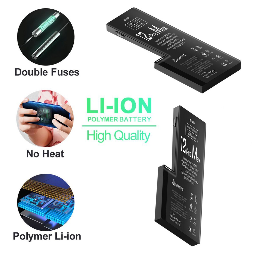 5460mAh OEM Internal Replacement Battery For iPhone 12 Pro Max Premium Quality