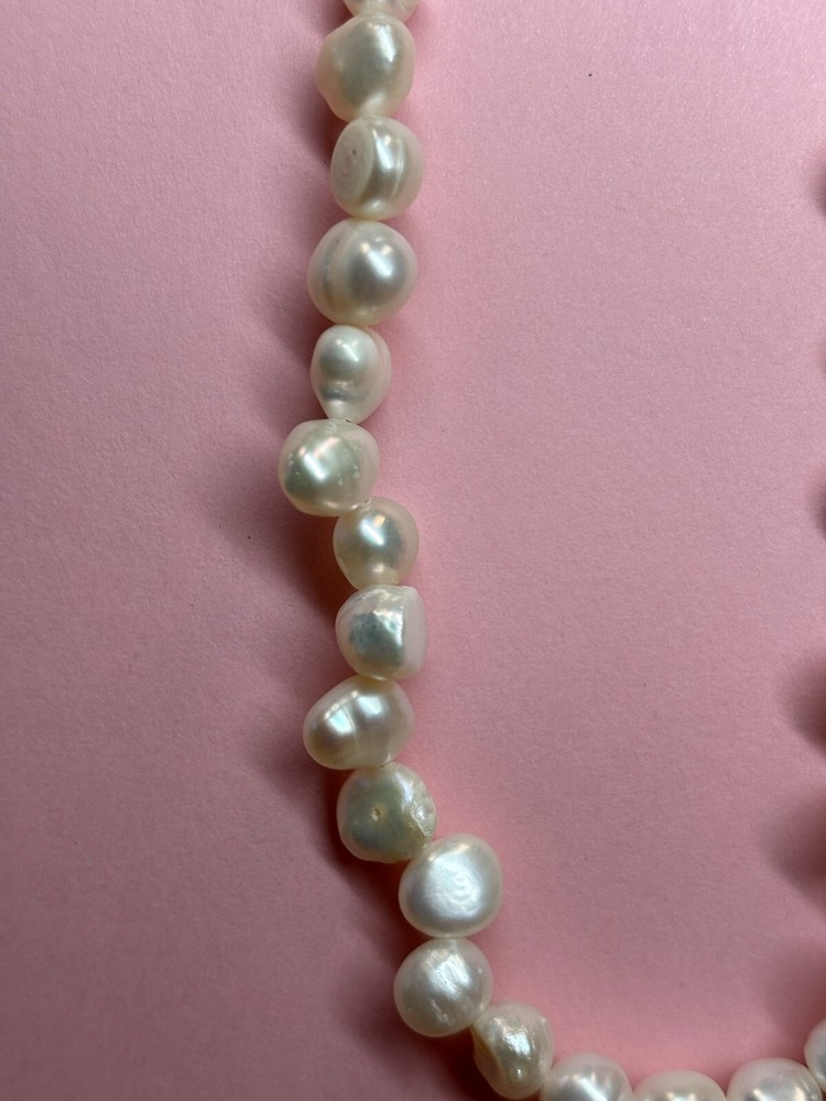 Natural Pearl Link Necklace