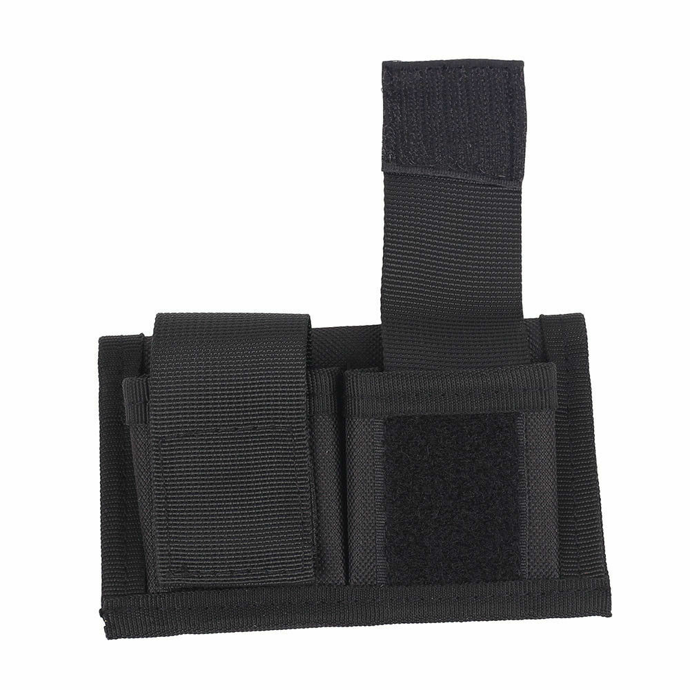 Universal Double Speedloader Pouch Black Nylon Belt Pouch Holder