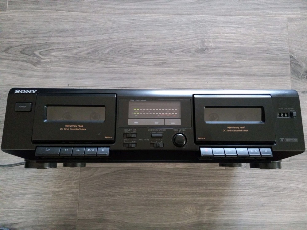 Sony TC-WE305 Dual Cassette Deck Tested Works "Please Read Description"