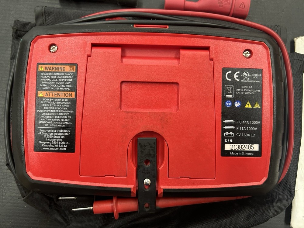 SNAP-ON EEDM525F ENHANCED DIGITAL MULTIMETER DMM.