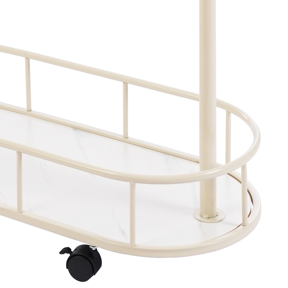 Clothes Rack, Movable Coat Rack, Coat Rack with Storage Basket