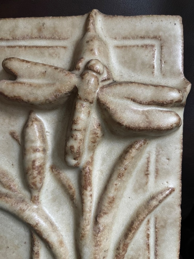 Janet Ontko Studio Art Pottery Dragonfly 3D Tile