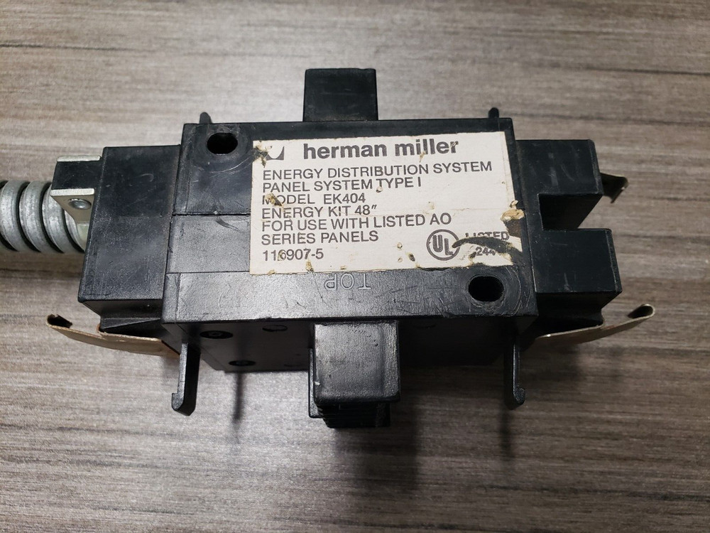 Herman Miller AO Base Feed ( Power Whip) for Cubicle Panel System Model EK404