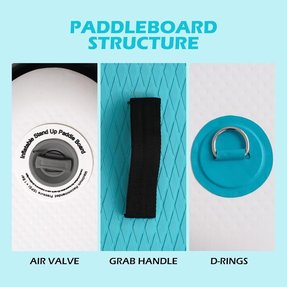Portable Inflatable Paddleboard Set with Accessories
