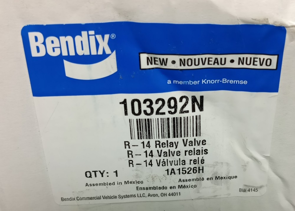 Bendix 103292N Relay Valve