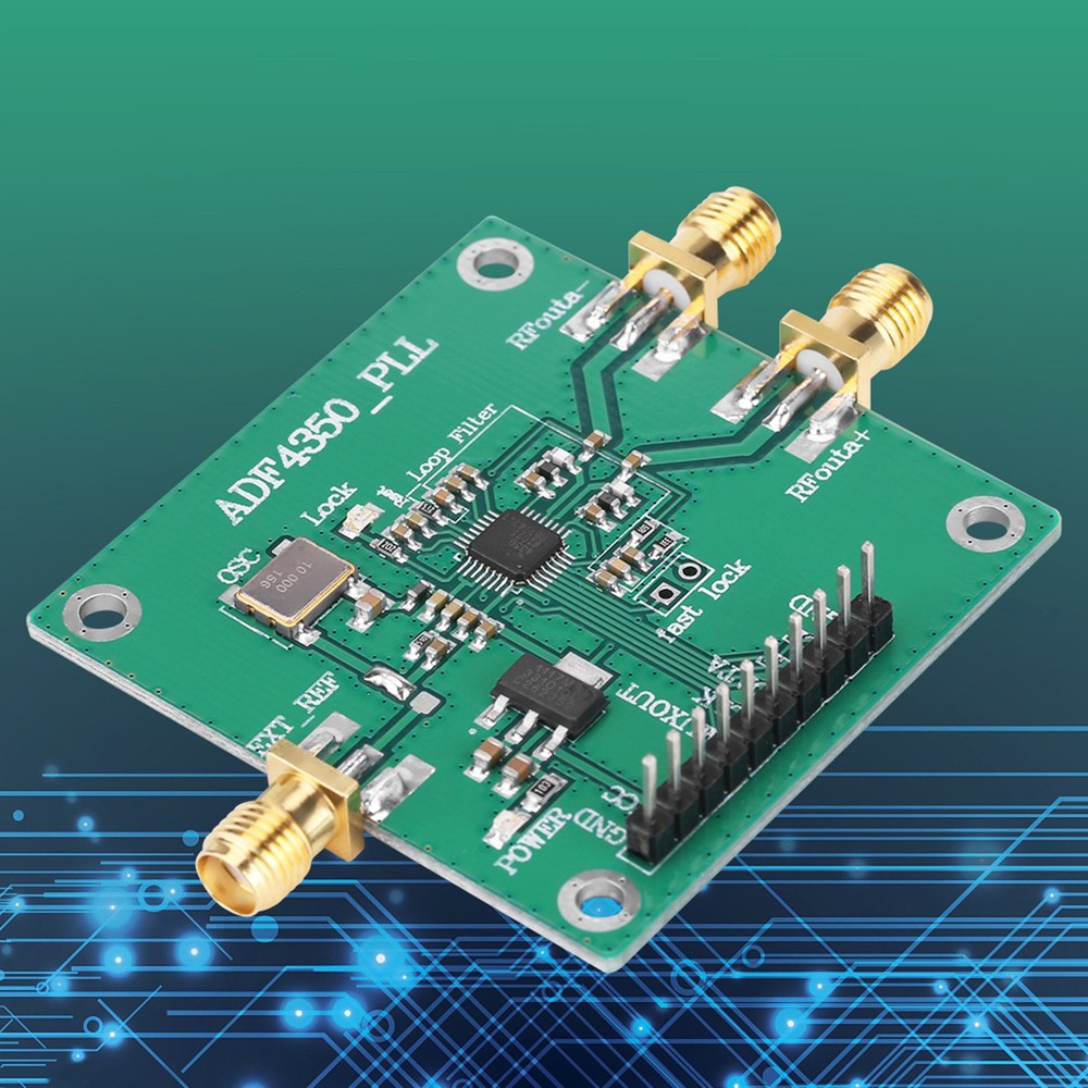 137M‑4.4GHz RF Signal Source Phase Locking Loop Frequency Synthesizer ADF4350⊹
