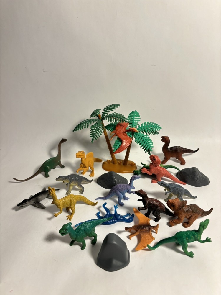 Mini Dinosaurs landscape Lot  Dinosaur Figures Small 1-2" educational science