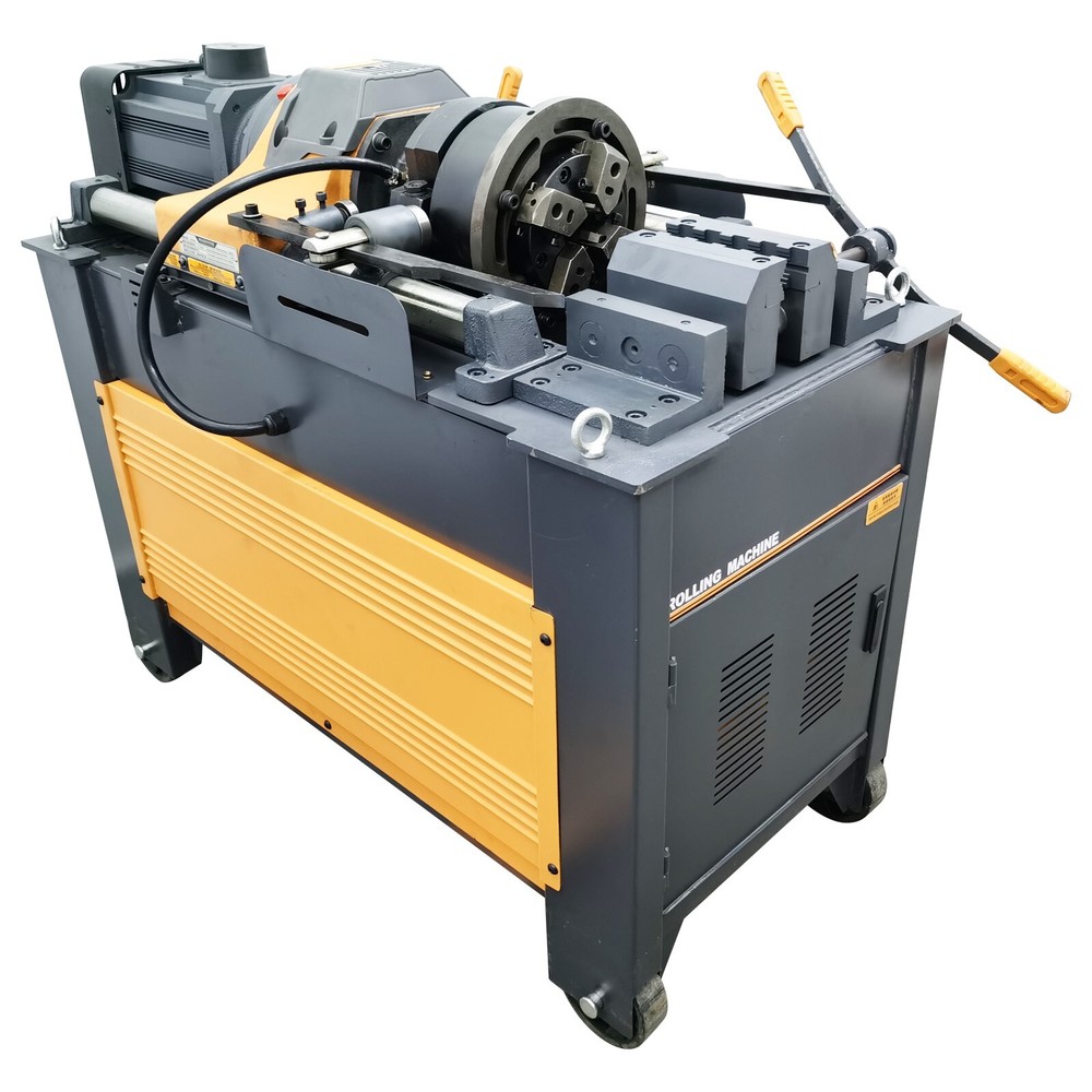 220V 3KW 0.6"-1.6"Thread Roller Rebar Thread Stripping Rib Rolling Machine