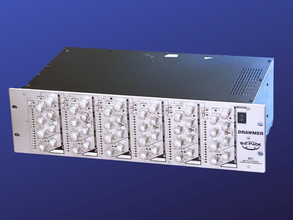 Drawmer 651 Six Pack Compressor Dynamics Gate Expander Multi-channel