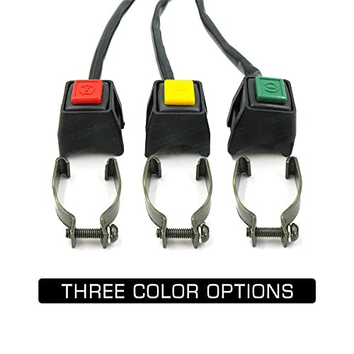 Handlebar Engine Start Switch Universal Motorcycle ATV UTV Button Green