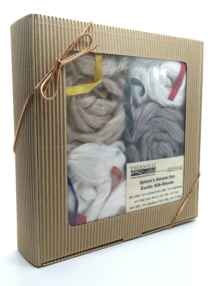 Treenway Silks Spinners Sampler Box Exotic Silk Blends