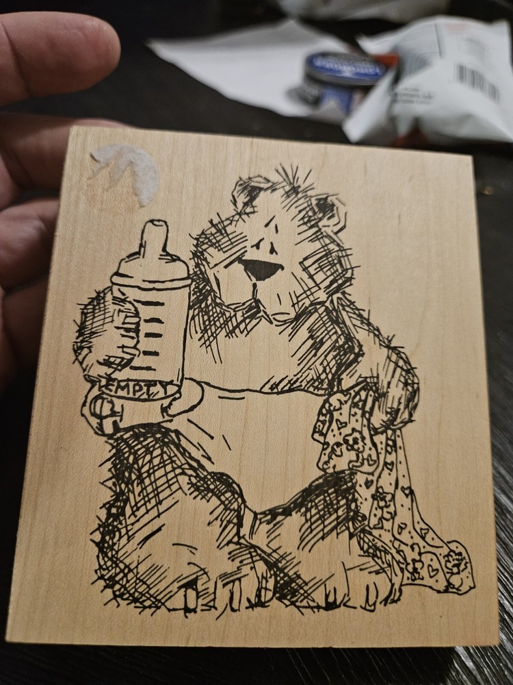 Big Bear With Bottle Stamper