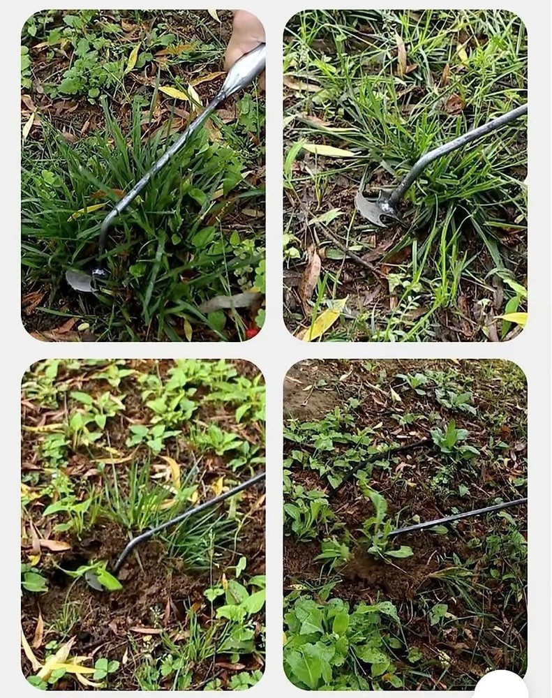 New Durable Garden Weed Pulling Tool, Portable for Gardening (Black Handle)