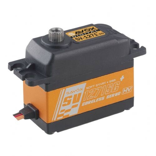 Savox High Volt Coreless Digital Servo with Soft Start, 0.07sec / 486.1oz @ 8.4V