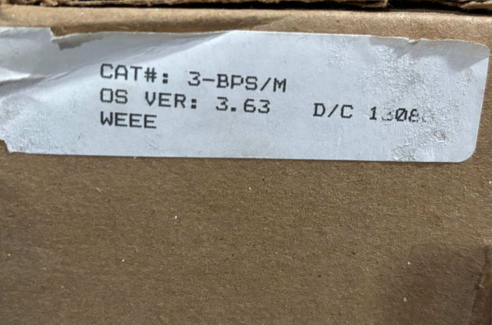NEW OPEN EDWARDS 3-BPS/M BOOSTER POWER SUPPLY NO MODULE