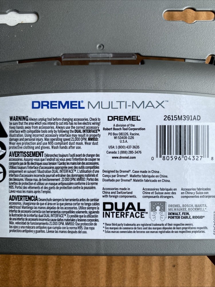 Dremel Multi Max Cutting Kit - MM391U - 5 Piece