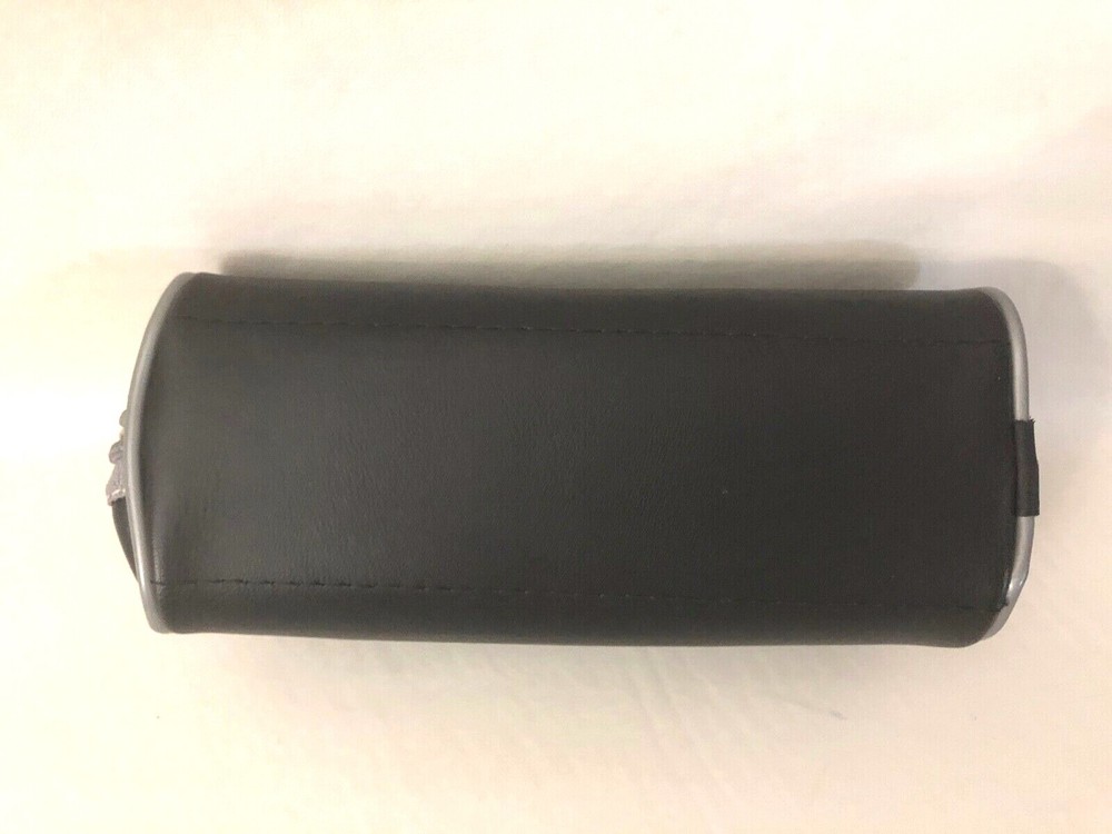 Quantika Black Gray Zipper Soft Shell Eyeglass Sunglass Essentials Case