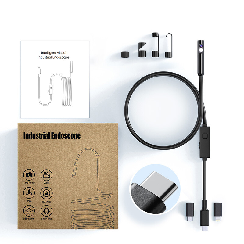 10M/32.8ft Endoscope Borescope Snake Inspection Camera for Android iPhone IOS US