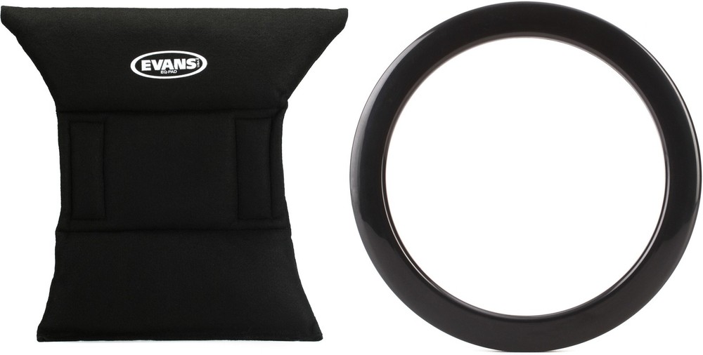 Evans EQ Pad Bass Drum Muffler + Bass Drum O's HBL4 Value Bundle