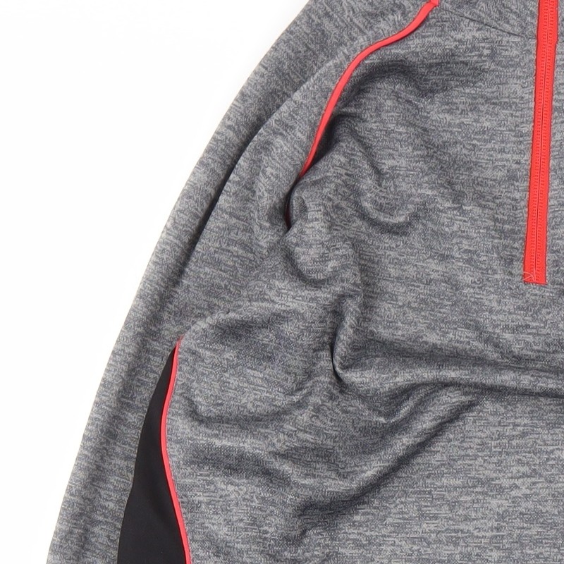 O'Neills Men’s Grey 1/4 Zip Track Jacket Size L Lightweight Activewear