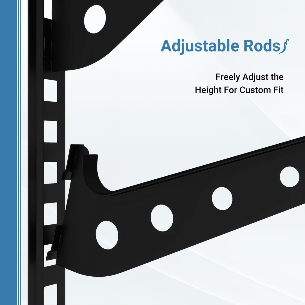 Adjustable Surfboard Rack, Metal Wall Mount for 4 Boards, Horizontal Display ...