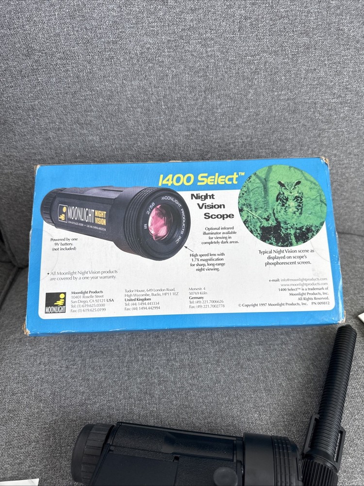 Moonlight Night Vision 1400 Select Tested/Works Includes Case And Manuals