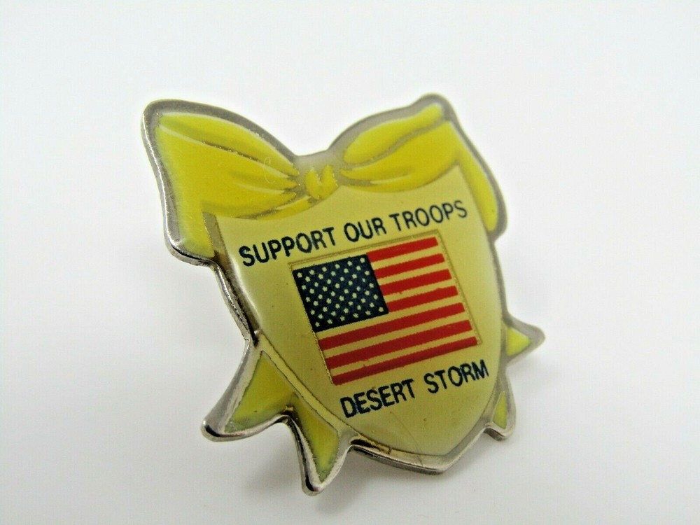 Desert Storm Support Our Troops Pin