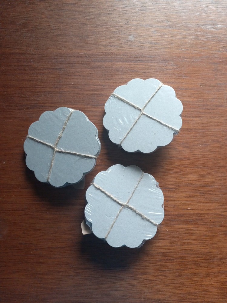 Chalkboard Coasters 4 Count With Chalk