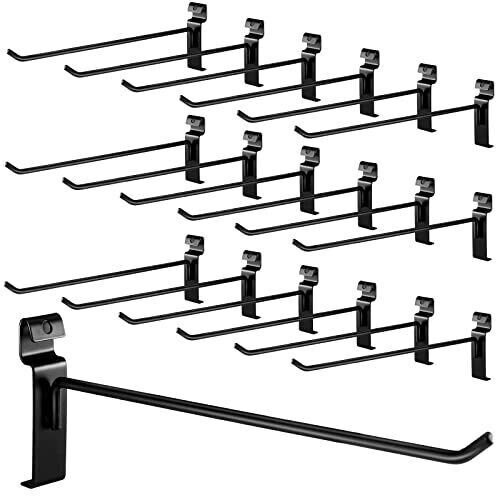 12" 25 pack Peg Hooks Black Grid Wall Panels Hooks Gridwall Hooks Hanger