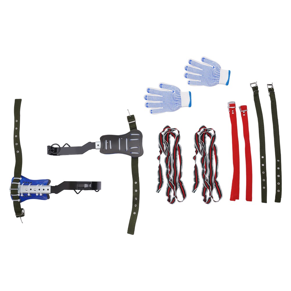 Climbing Spike Adjustable Tree Climbing Gear with Extra Multi-Functional Straps