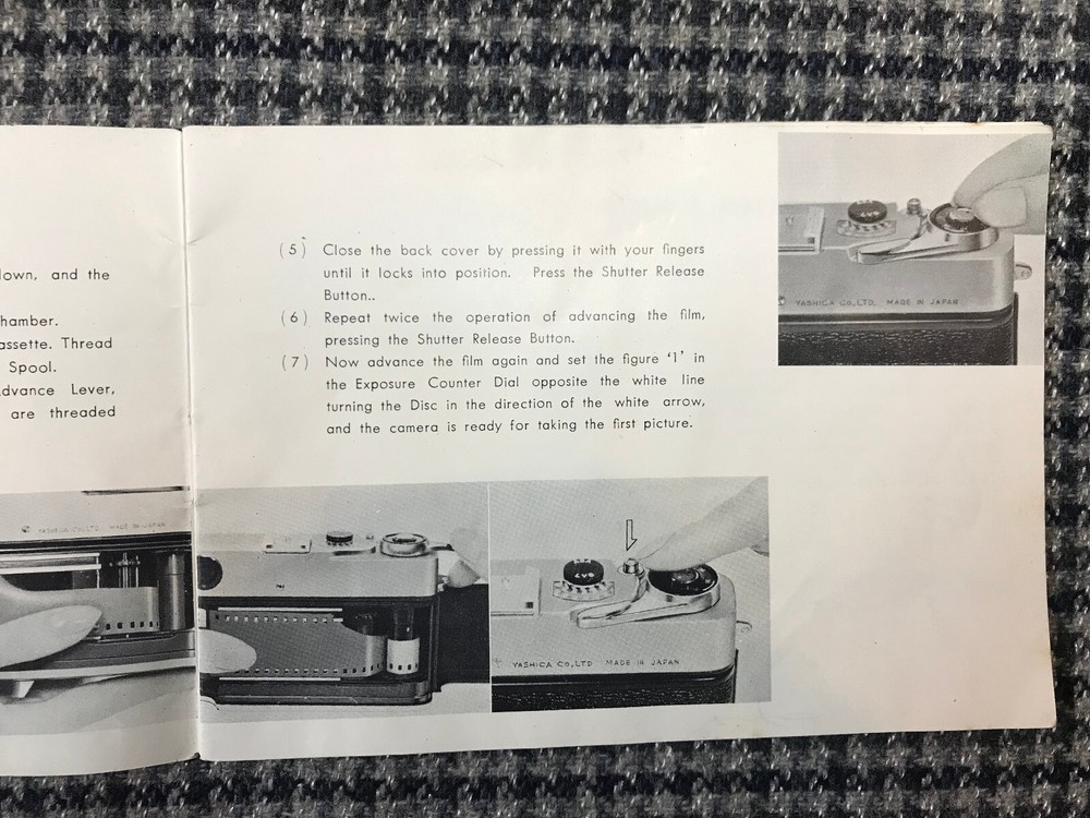 Vintage Yashica 35 Instruction Booklet