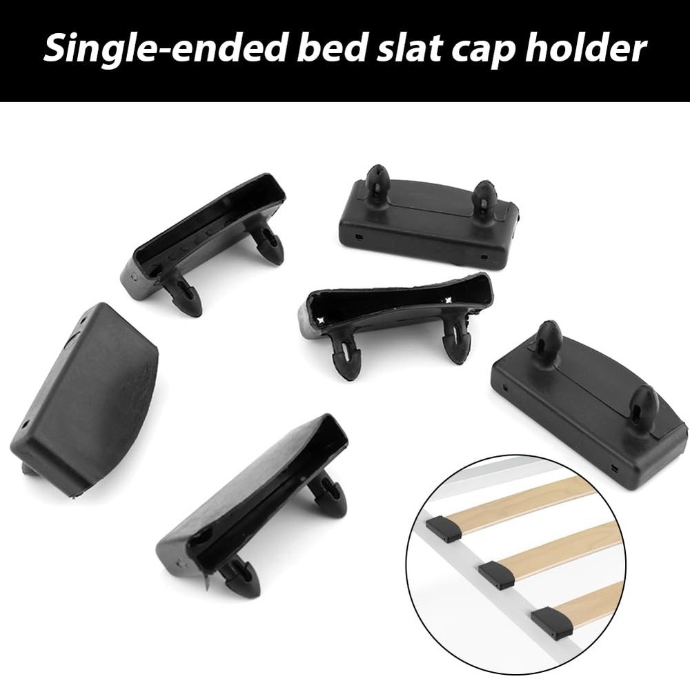 Ranjaner 20Pcs 54x10mm Plastic Replacement Bed Slat Plastic Centre Caps Holde...