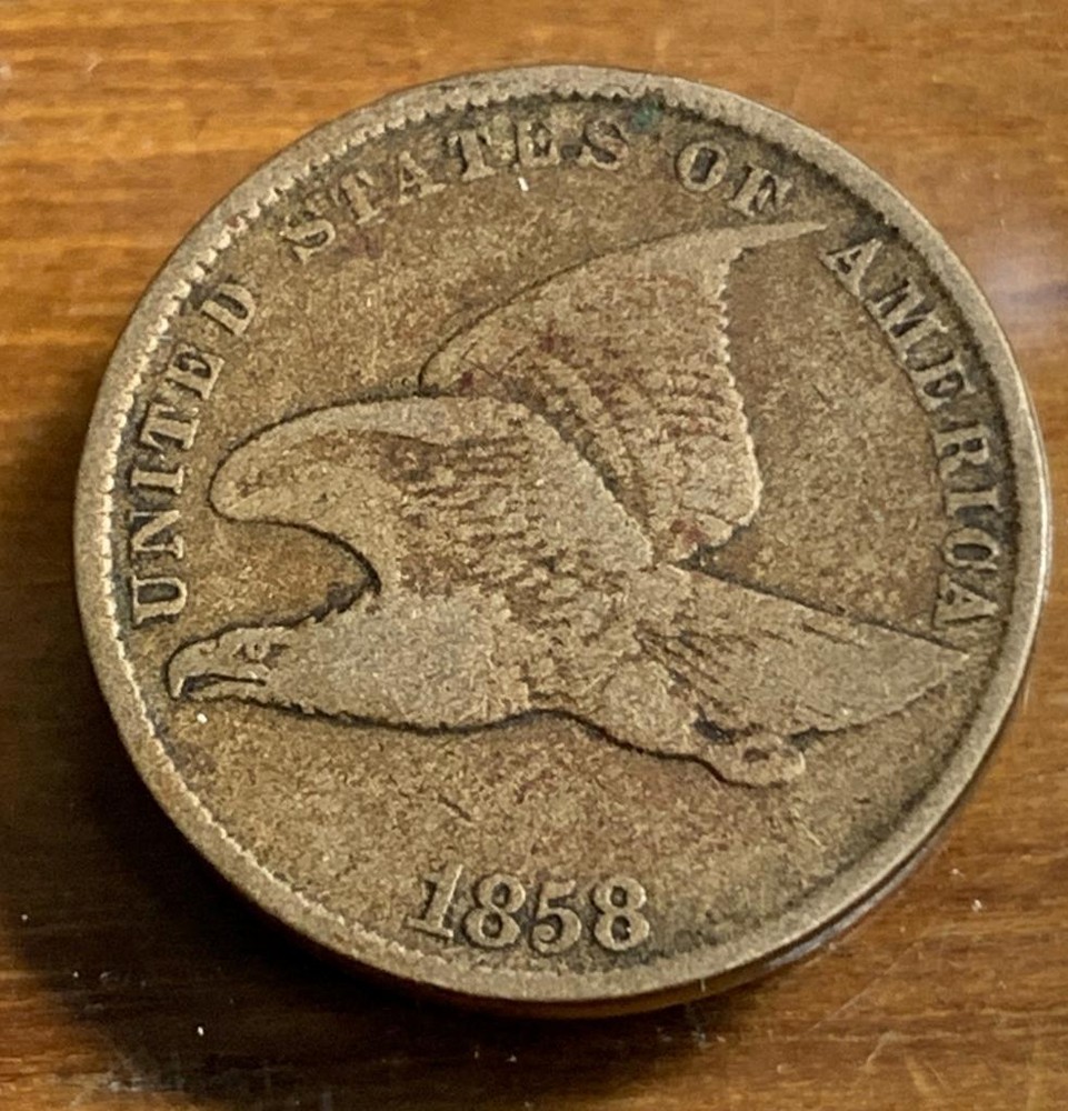 1858 Flying Eagle Cent Small Letters Fine Condition SKU# 34454