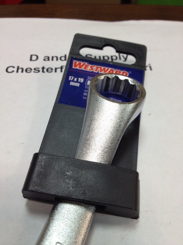 17 x 19mm, Offset Box End Wrench, Westward, 5MR04, 12 Point