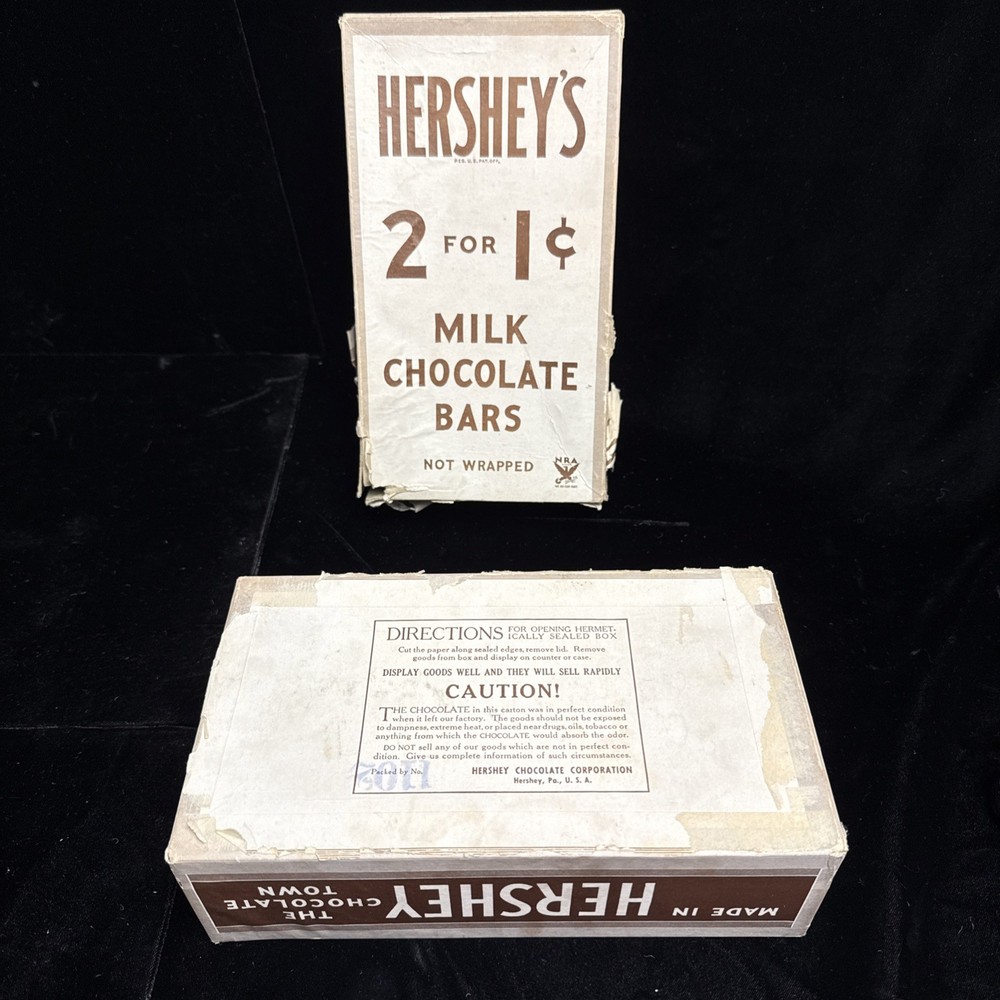 Early Rare Vintage Hershey's Chocolate Co. Display Box