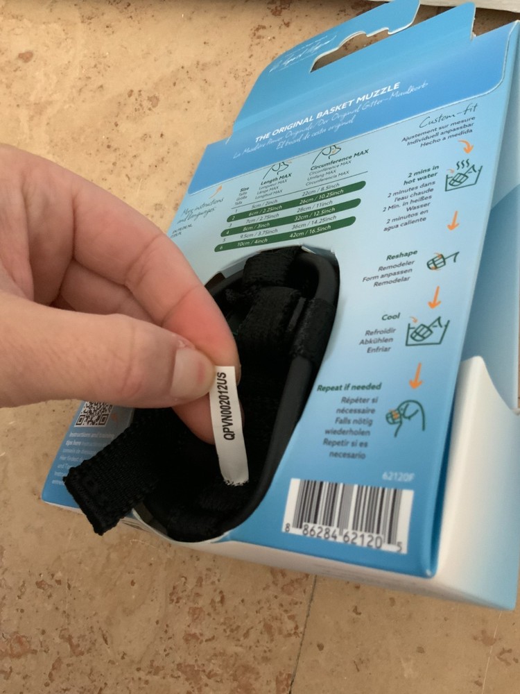 Baskerville Ultra Dog Muzzle Size 1 Black Small NEW Open Box Never Used