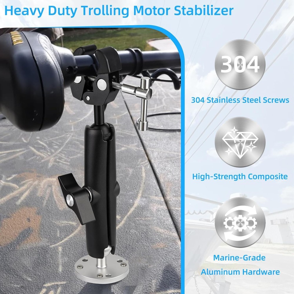 Trolling Motor Stabilizer Mount Support for Minn Kota