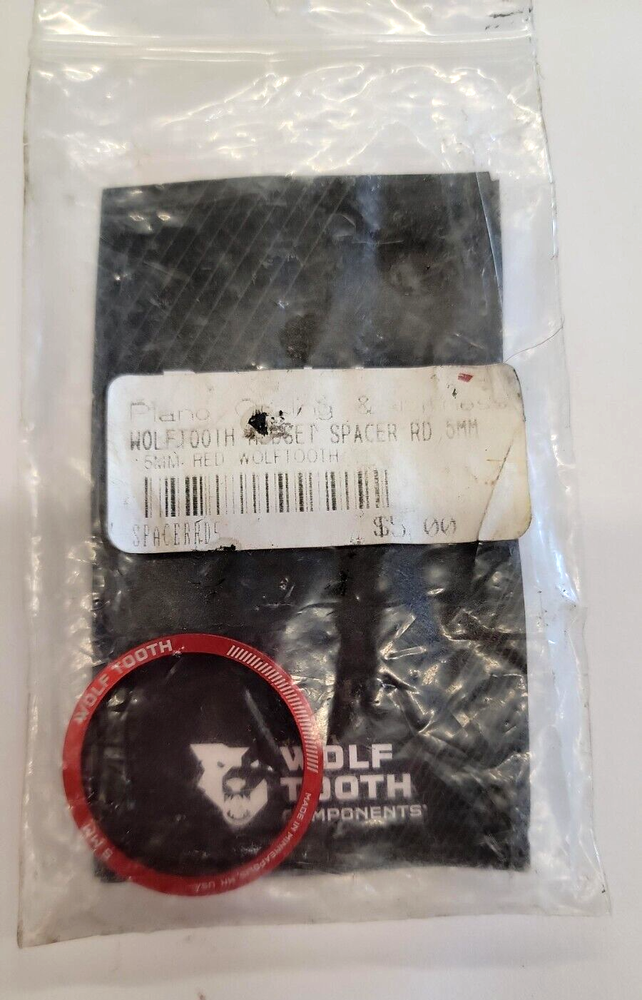 Wolf Tooth Chainring 5mm Spacer - Red