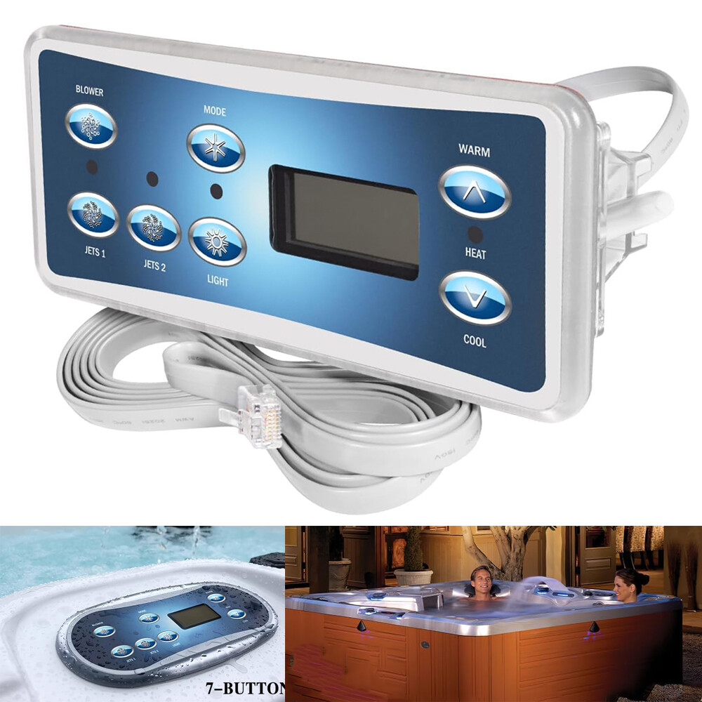 Replace for Balboa Topside 53189 VL701S Topside Control Panel SPA with 7-Button