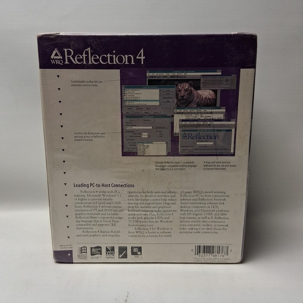 NEW WRQ Reflection 4 For Windows NT 4.0 95 Single User Software CD ROM