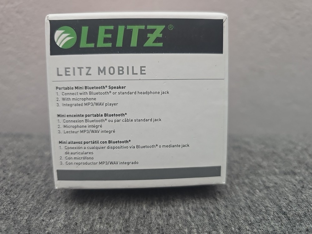 LEITZ MOBILE Portable Bluetooth Speakers. New In Box.