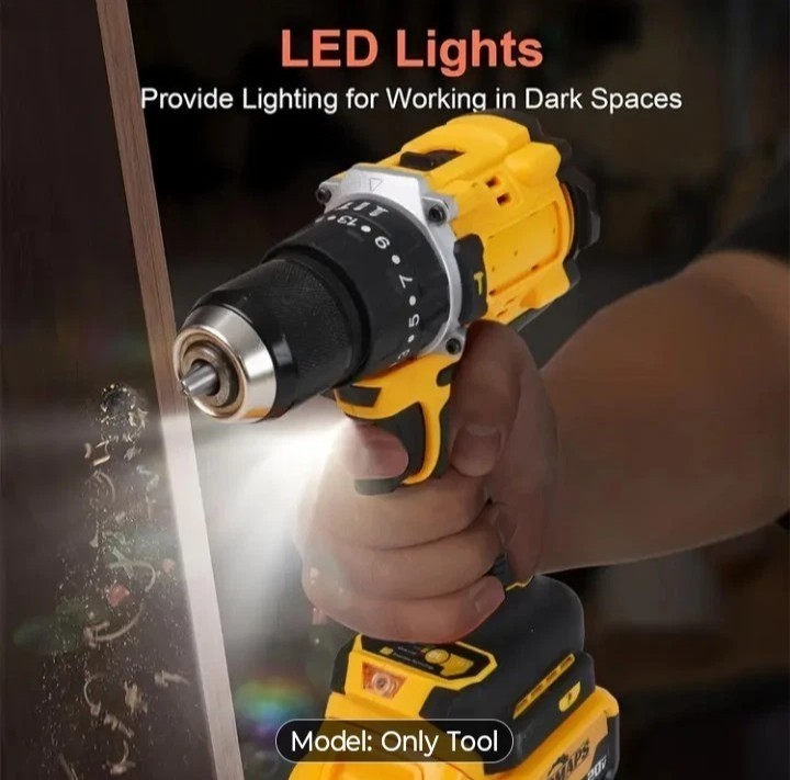 20V Unbranded Brushless Drill Driver W/Battery & Charger