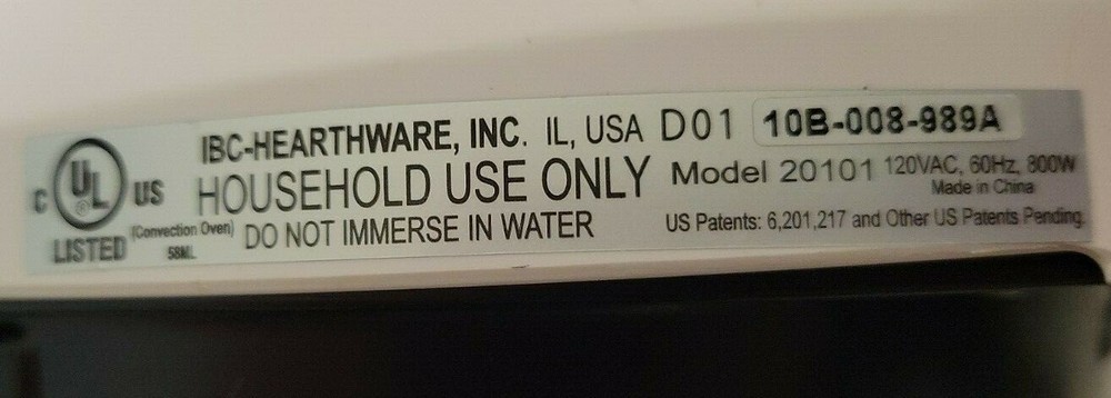 Heartware NuWave Mini Infrared Oven 20101 Replacement Motor