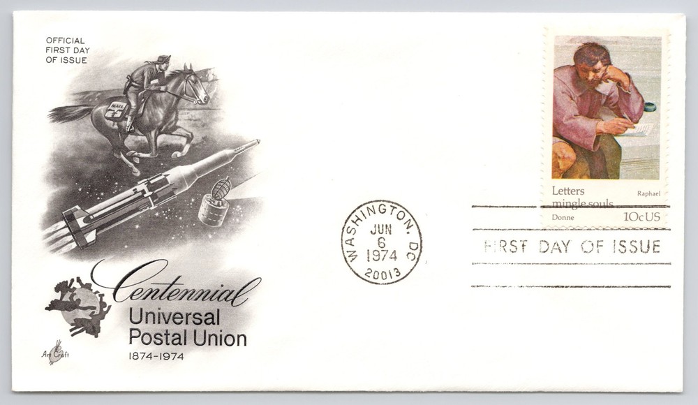First Day Cover Scott's #1530 Raphael 1974 FDC