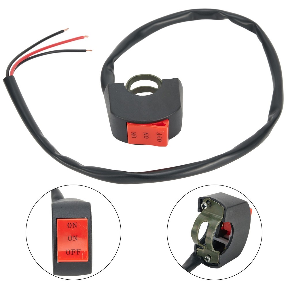 ON/OFF Switch Handlebar Switch 22mm About 52cm/20.5\" DC12V/10A Plastic