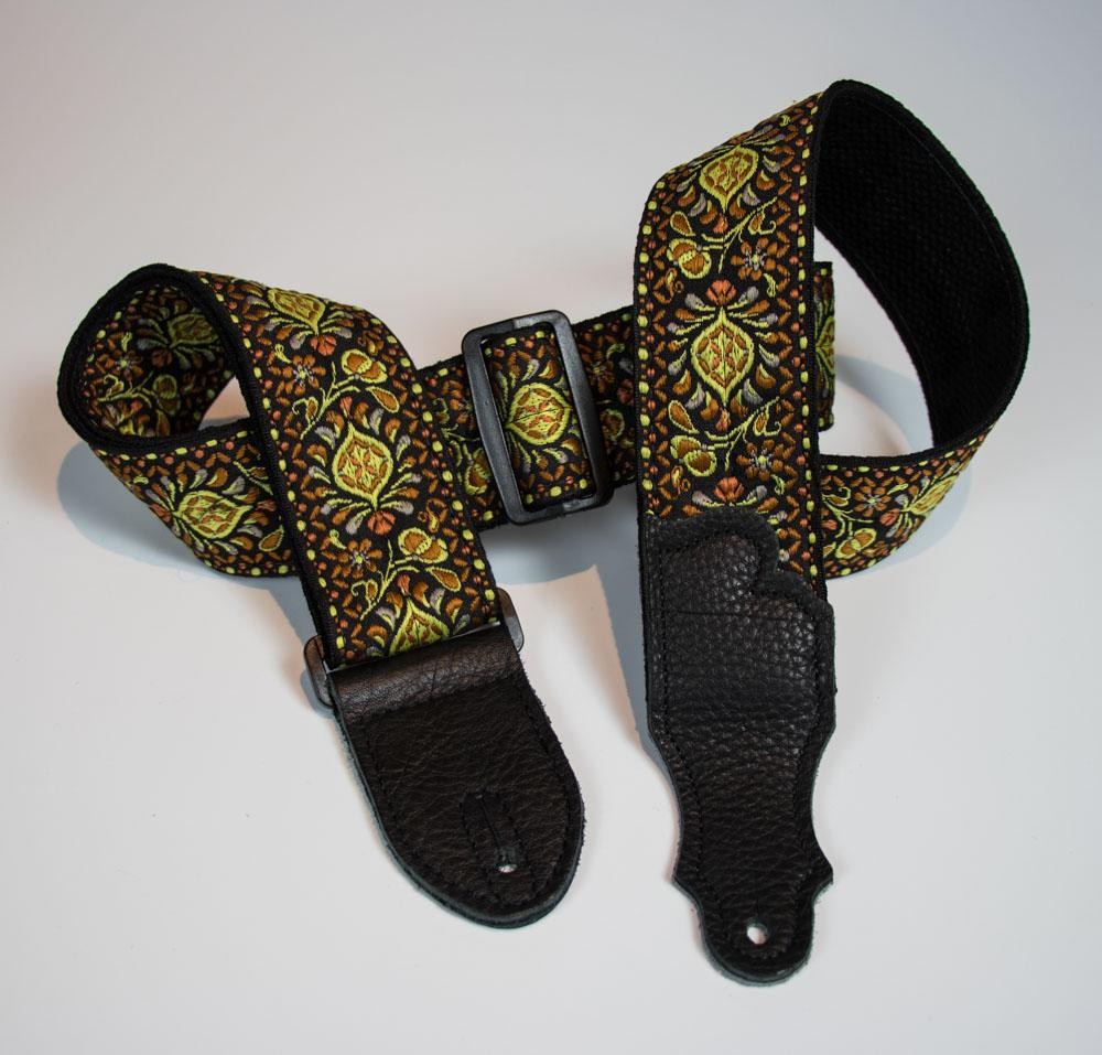 Franklin 2" Retro Folk Strap, Yellow