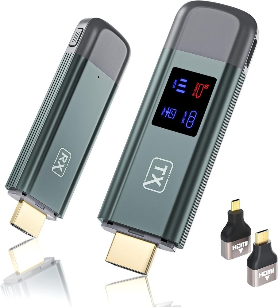 Wireless HDMI Transmitter and Receiver, TTQ Wireless HDMI Extender 4K Support...