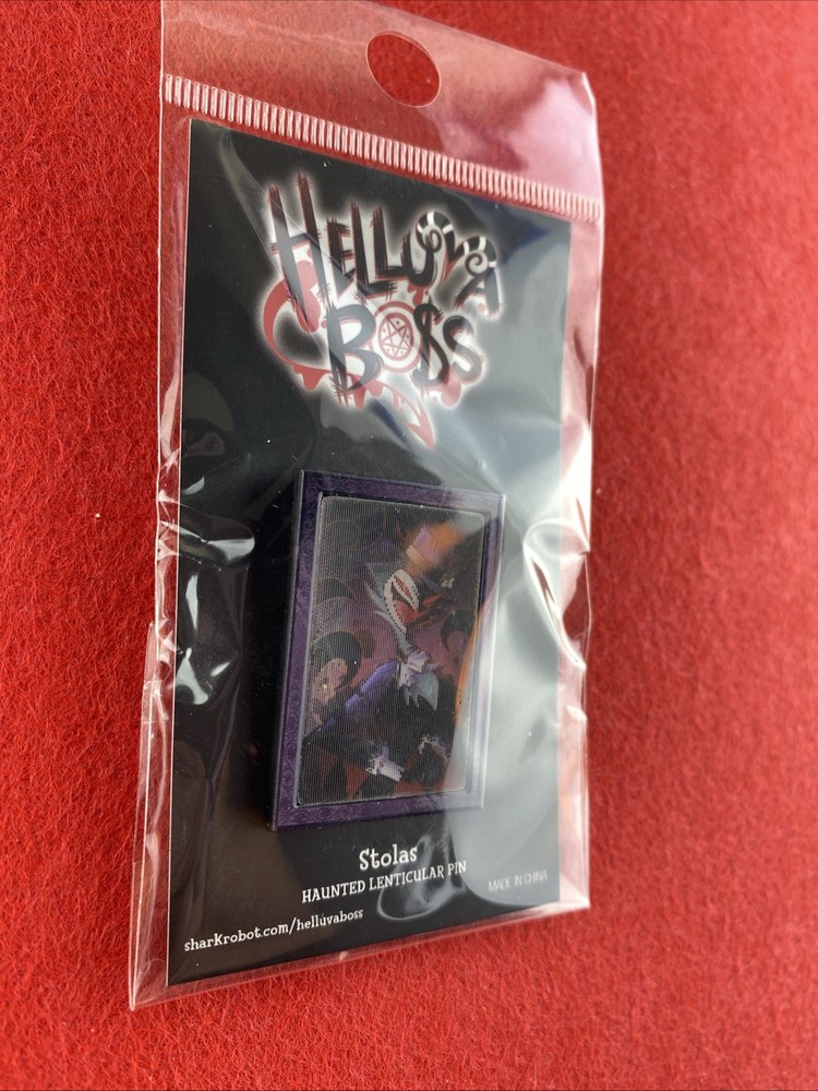 Helluva Boss Halloween Stolas Haunted Lenticular Enamel Pin