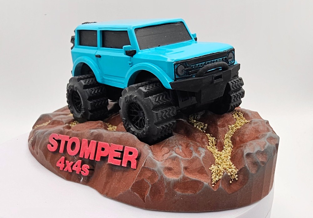 Schaper Stomper custom resin 3d printed display stand